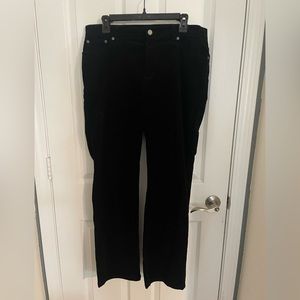 Lauren Ralph Lauren Womens Corduroy Black Pants Size 12